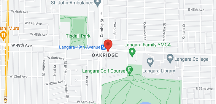 map of 206 444 W 49TH AVENUE